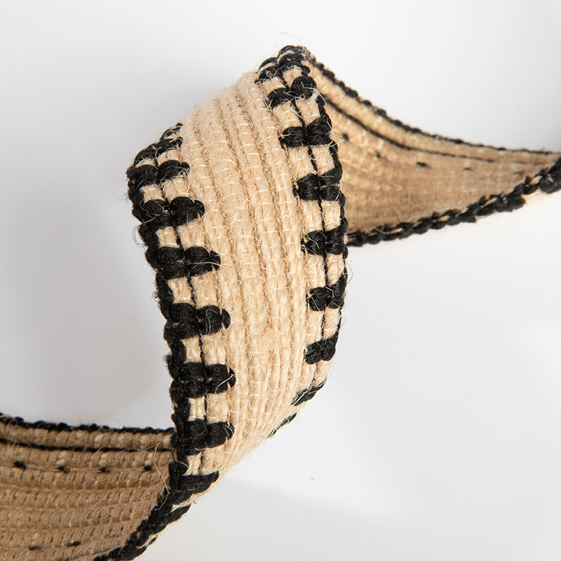 Factory Direct Sales Upper Pp Grass Elastic Band Handmade DIY Clothing Belt Auxiliary Material Double-Sided Jumper Rowan Webbing