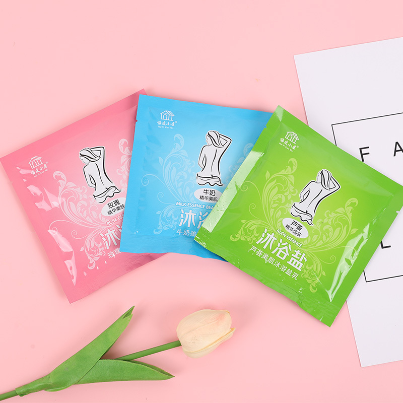 Manufacturer's hot-selling chopsticks leather cottage mud bath treasure mud treasure bath salt bag bath incense Bath Salt Mud treasure shell