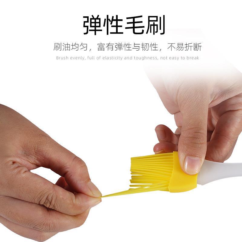 Zibo barbecue factory high temperature resistant kitchen silicone brush oil brush food barbecue brush baking seasonings brush trumpet