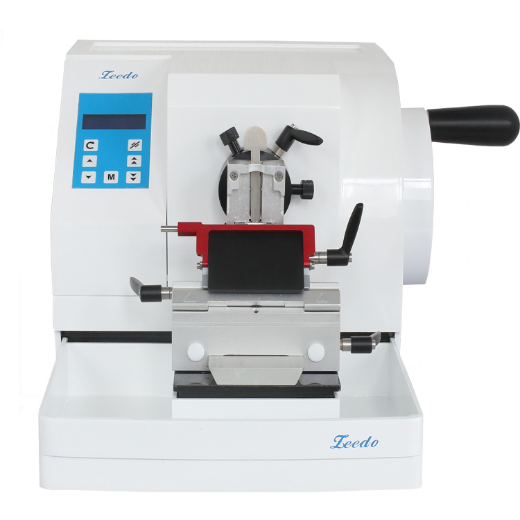 Лабораторный микротом для биологических тканей, полуавтоматический микротом