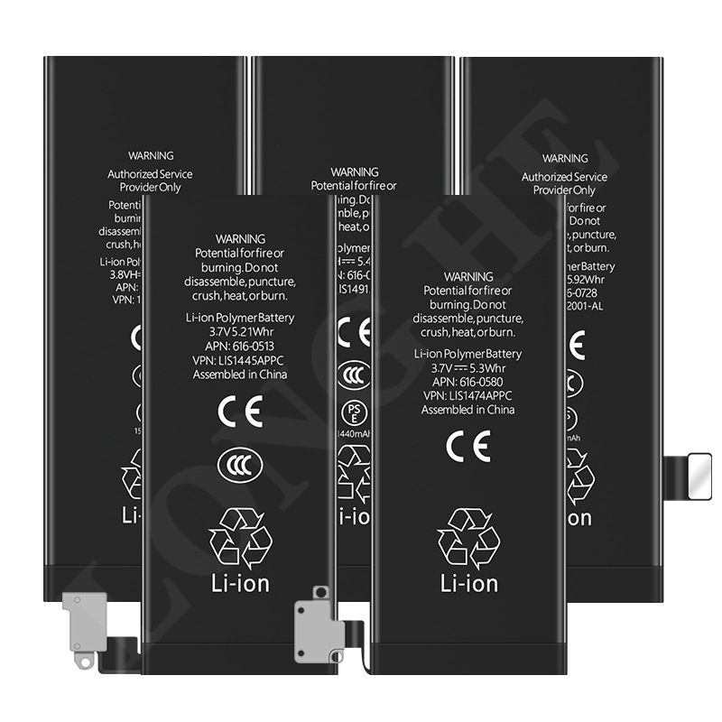Suitable for Apple Mobile Phone Battery 5S/6S/7Th Generation/X/11/12Pm/13/14 Apple Battery Factory Direct Sale
