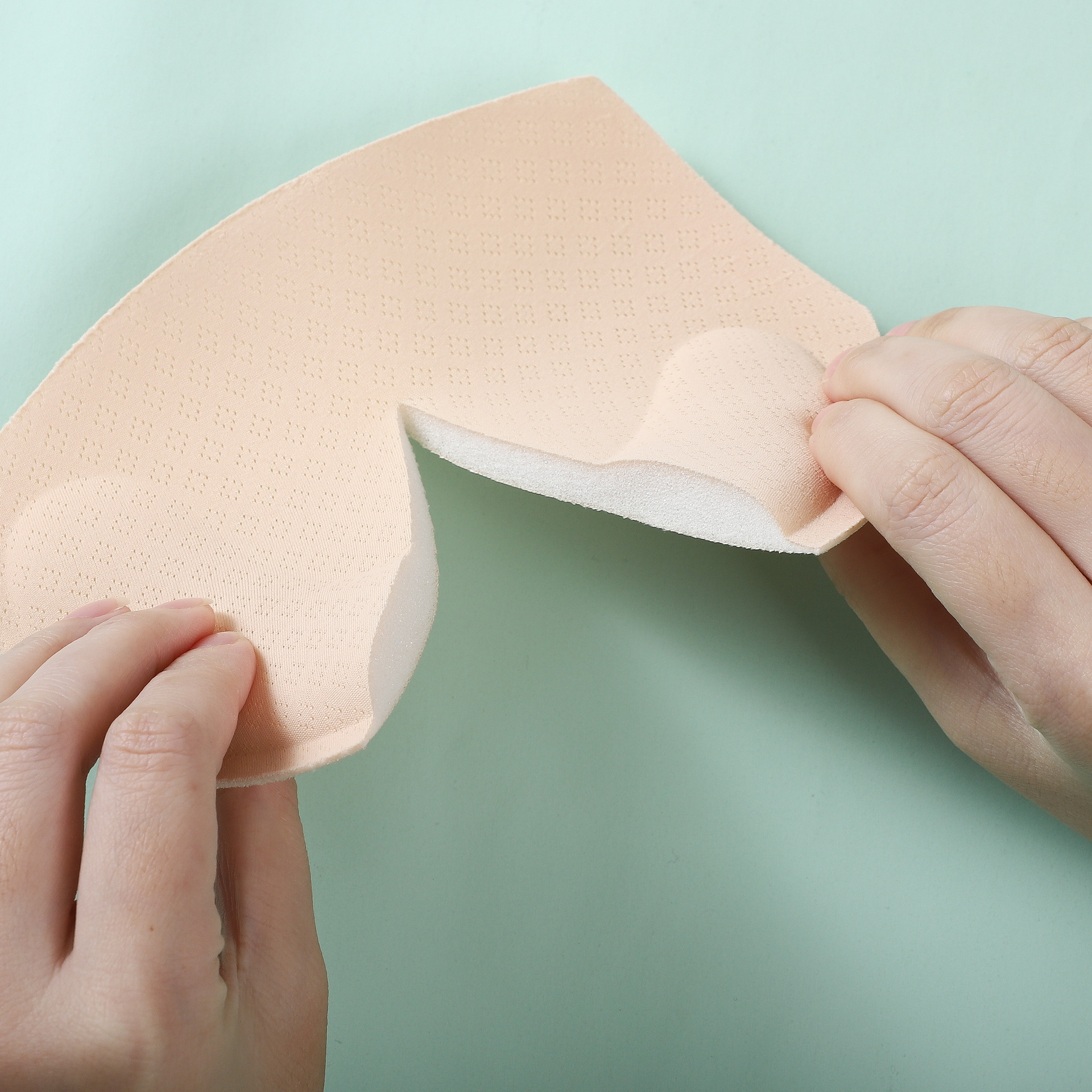 Fixed Cup Beauty Back Chest Pad Insert Sports Underwear Breathable Mesh Latex Bra Gasket Anti-sagging Mold Cup Chest Pad