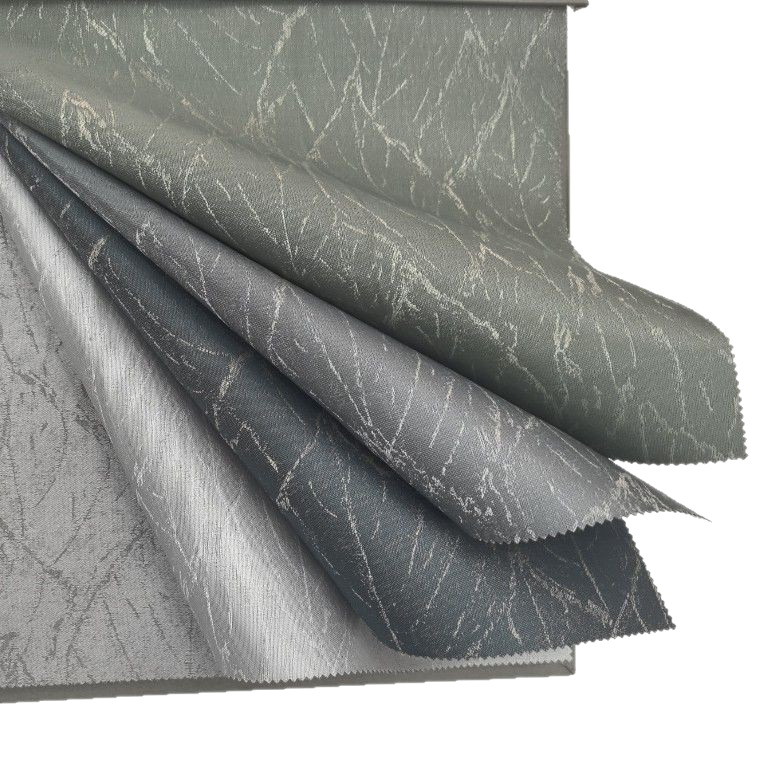 100% Full Blackout Curtains High-Precision Leaf Pattern Curtain Fabric Wholesale Cross-Border Foreign Trade Project