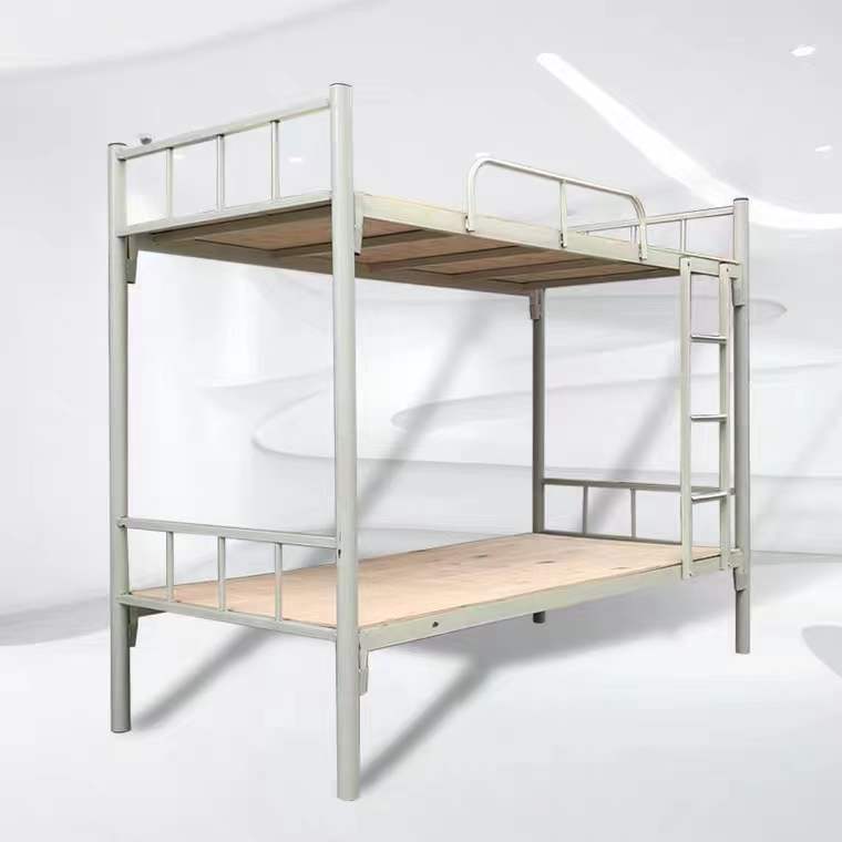 Upper and lower bunk iron bed double-layer construction site high and low frame bed staff dormitory double iron bed student upper and lower iron bed
