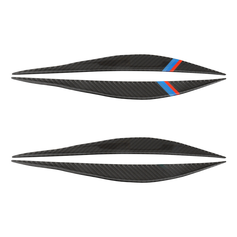Suitable for BMW new 3 Series carbon fiber light eyebrow modification f 30 320li headlight light eyebrow decorative strip exterior decoration modification