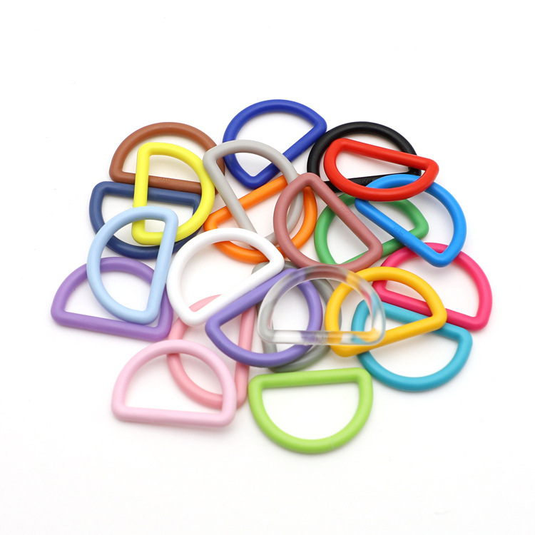M014-25 plastic D-ring buckle semicircular buckle D-shaped buckle buckle luggage buckle back buckle with color buckle in stock 25mm