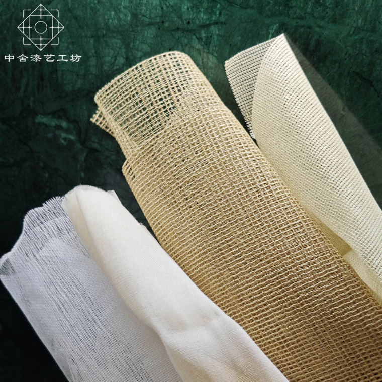 Cold Gauze Ramie Fine Mesh Cloth Guqin Mounting Cloth Lacquer Art Lacquerware Furniture Reinforcement Anti-Cracking Summer Cloth Linen Cloth
