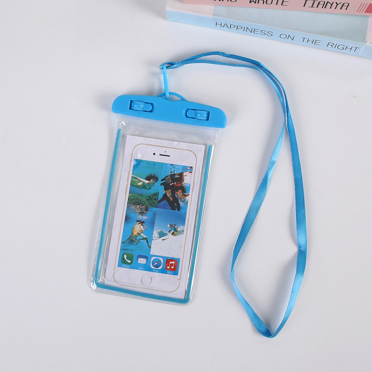 Hot Selling Luminous Mobile Phone Waterproof Bag for Outdoor Travel and Seaside Rafting Protective Cover Cycling Diving Halter Sealing Cover