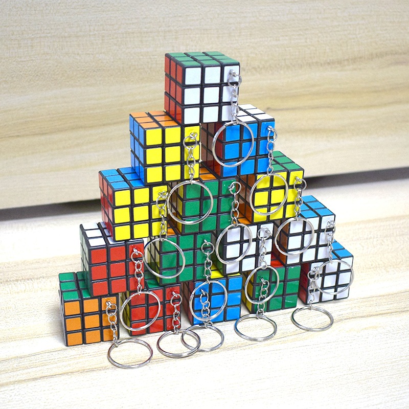 Mini 3CM third-order Rubik's Cube children's creative small Rubik's cube toy elementary school students reward gifts push gifts cross-border
