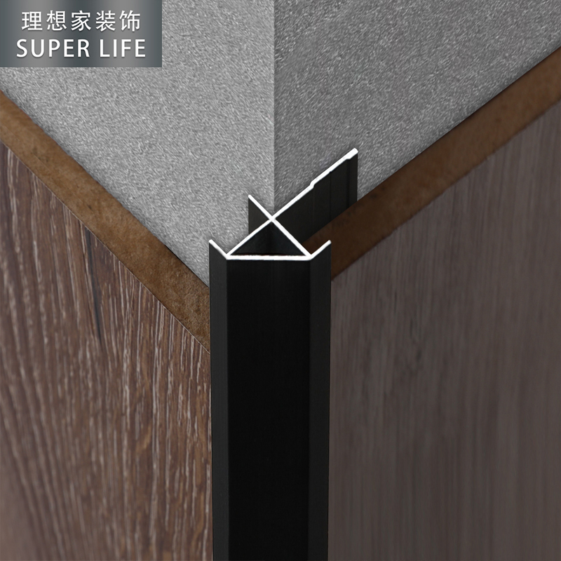 Кромочная полоска для стеновой панели 5-12мм алюминиевый профиль кромочная полоска декоративная полоска металлическая проволока I-образный положительный угол