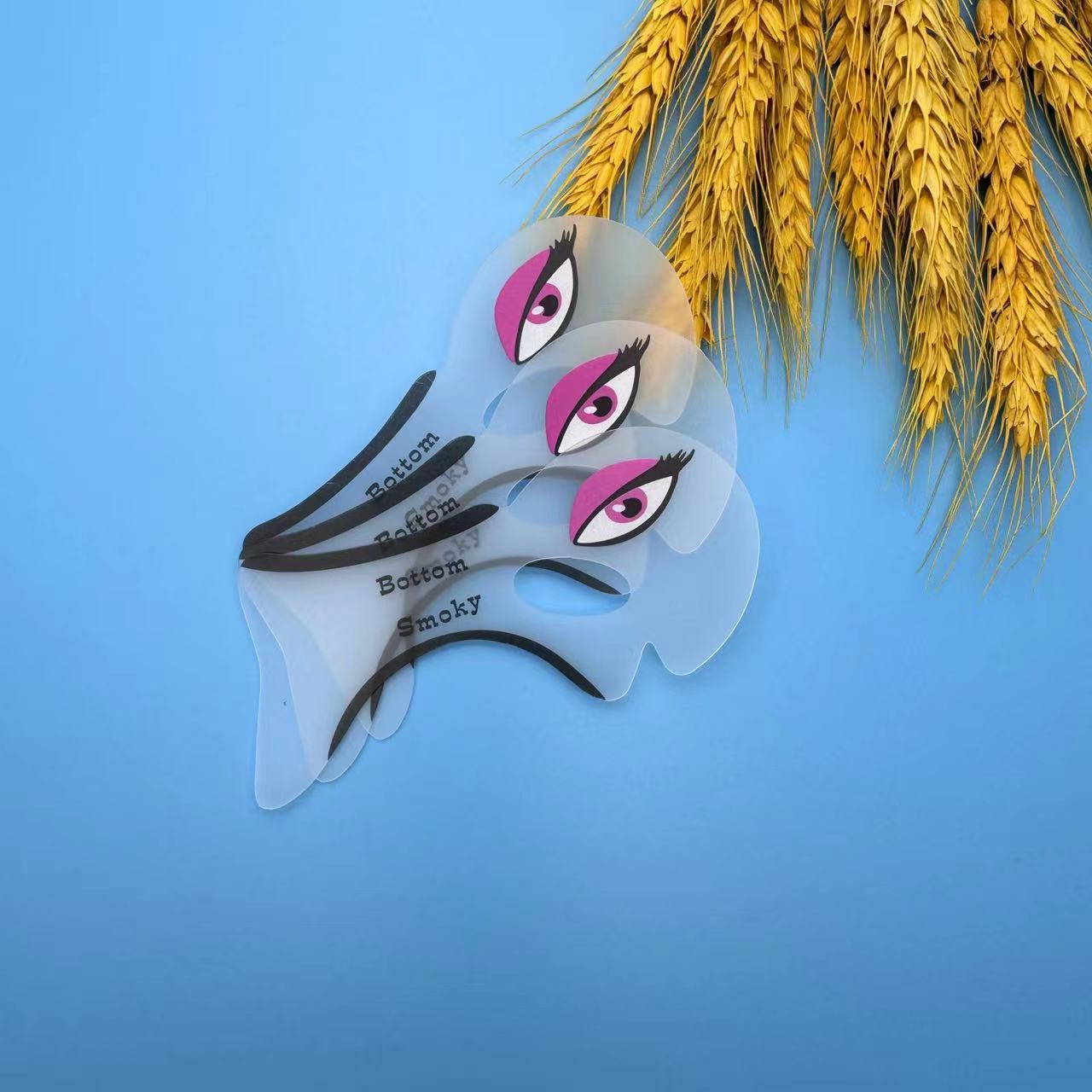 Eye shadow skin care tangible eyebrow shaping beauty makeup lazy eyebrow tool auxiliary tool in stock card eyebrow