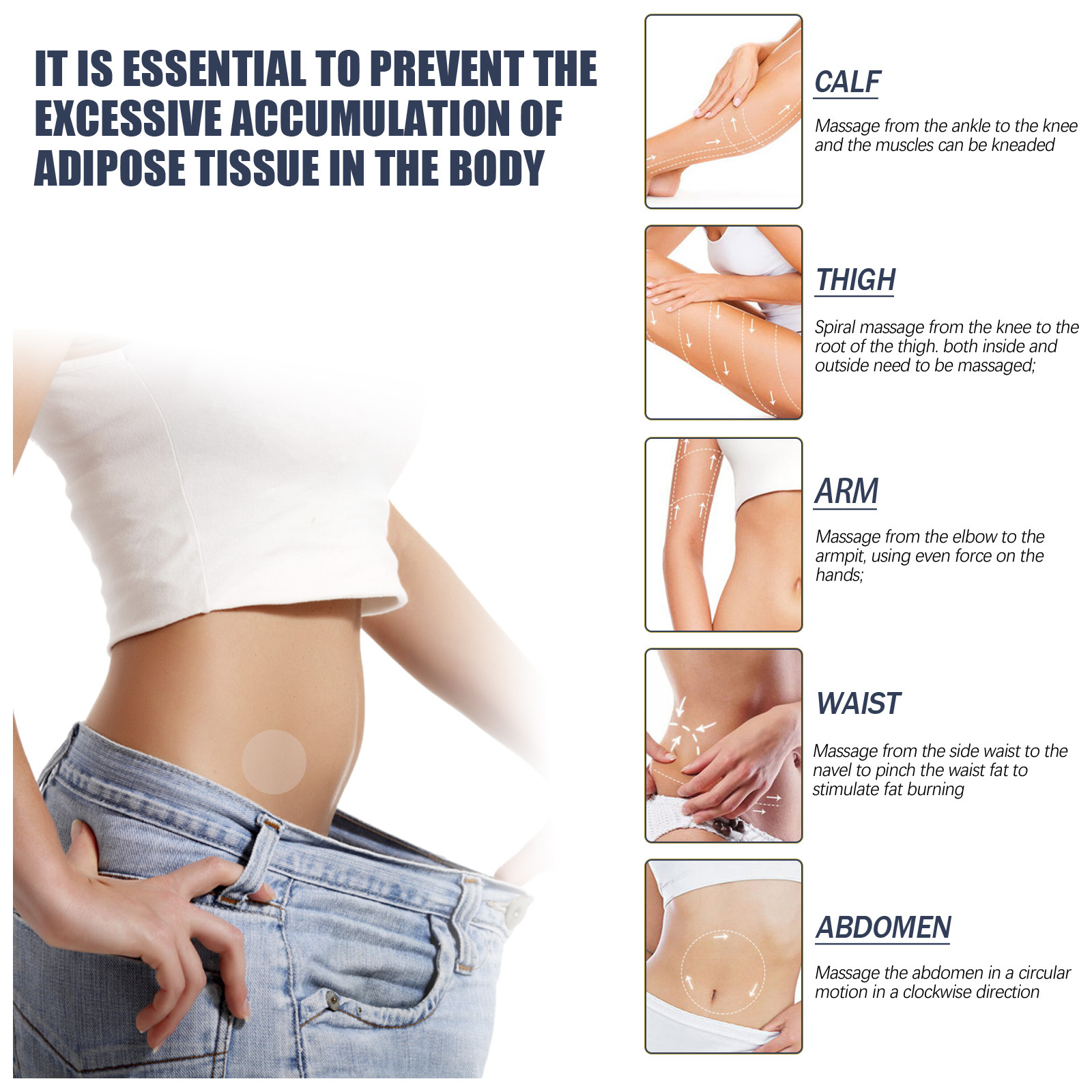 Eelhoe Body Care Patch Daily Women's Body Shaping Patch for Tummy, Arms, and Abdomen Gentle Care Patch