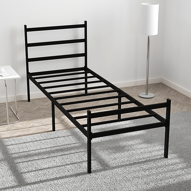 Cross-Border European and American Iron Bed Frame B&B Apartment Simple Assembled Metal Iron Bed Home Removable Double Iron Frame Bed
