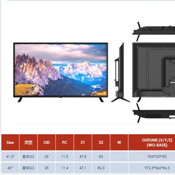 Factory Customized 2K4K Smart Network Lcd Tv Ledqledgoogletvwebos Narrow Edge