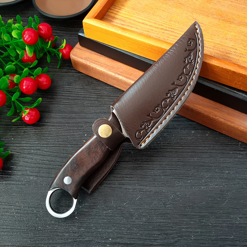 Hand meat knife outdoor portable knife camping camping tactical knife meat knife table knife barbecue knife hand meat knife