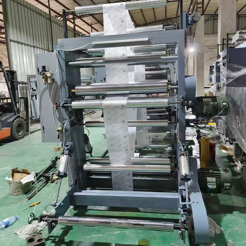 800 type 2 color high speed shaft-less gravure printing machine plastic film printing machine pe plastic bag printing machine