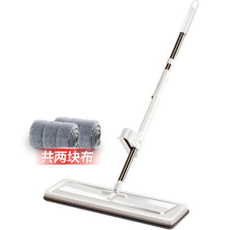 [Quality and Price Selection] Qingjijia Flat Mop 35cm Panel + 2 Mop Cloths