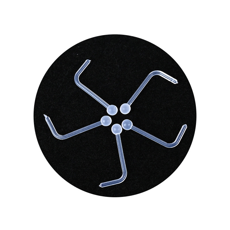 Simple Transparent Piercing Jewelry Various Specifications Shape Fashion Commuter Exaggerated Pure Spice Girl Tongue Nail Ear Bone Nail