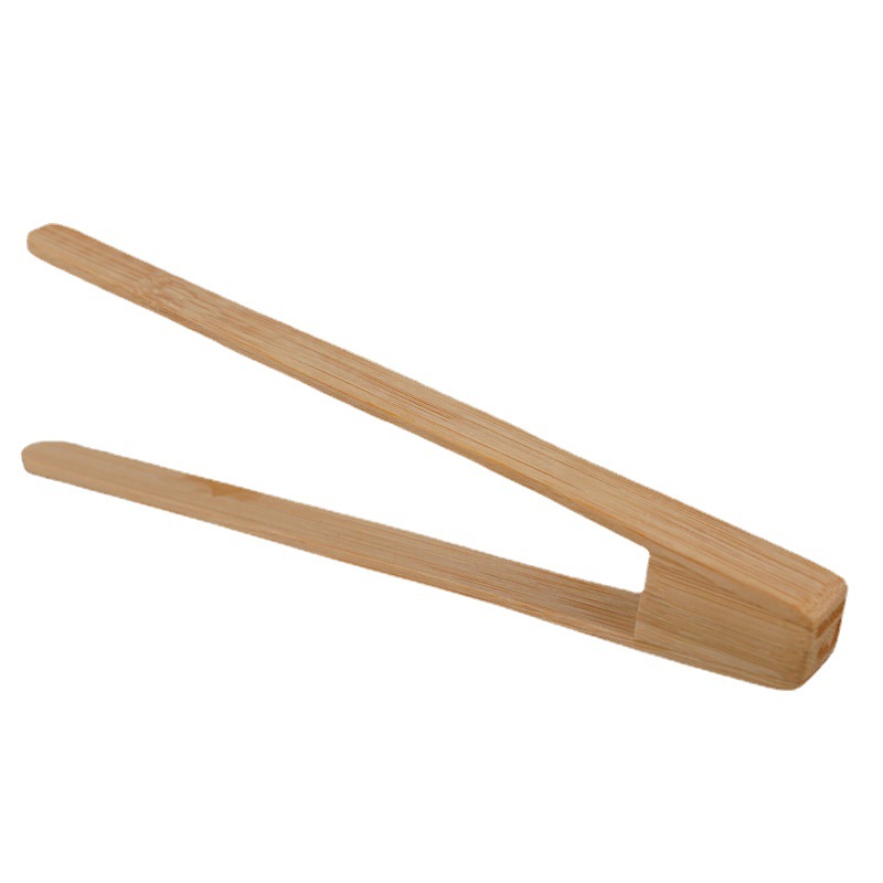 Bamboo multi-functional food clip bread food clip bamboo clip food grade kitchen baking barbecue clip engraved logo