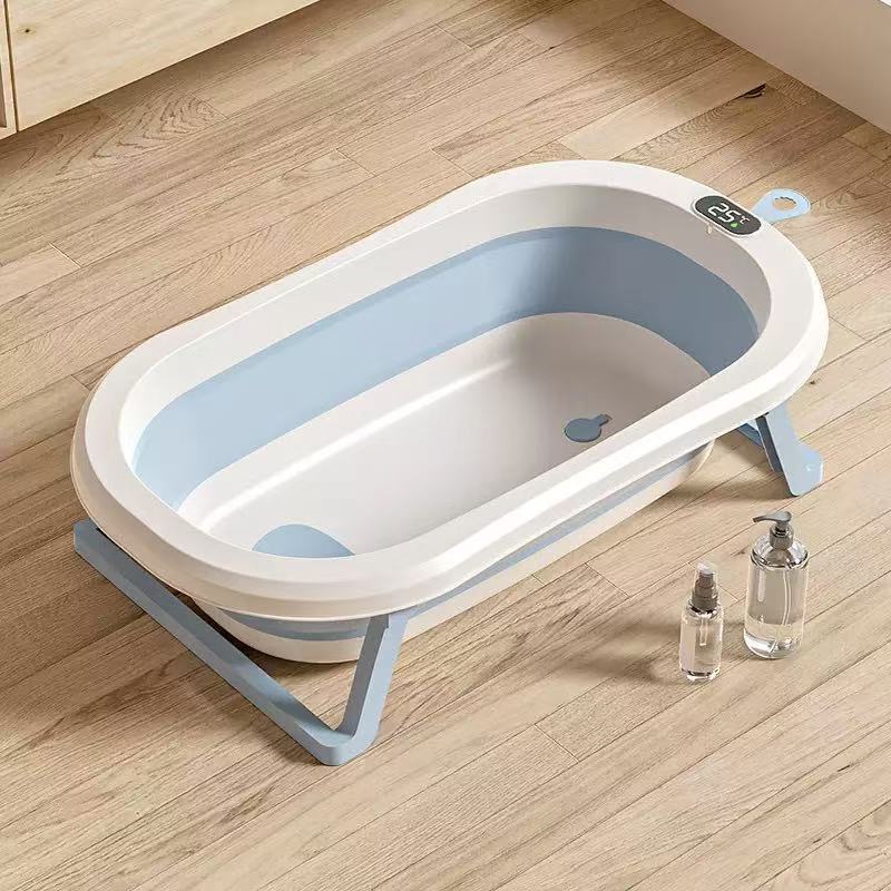 Baby Bath Basin Sitting and Lying Children's Household Baby Folding Bathtub Infant Newborn Portable New Children's Household Basin