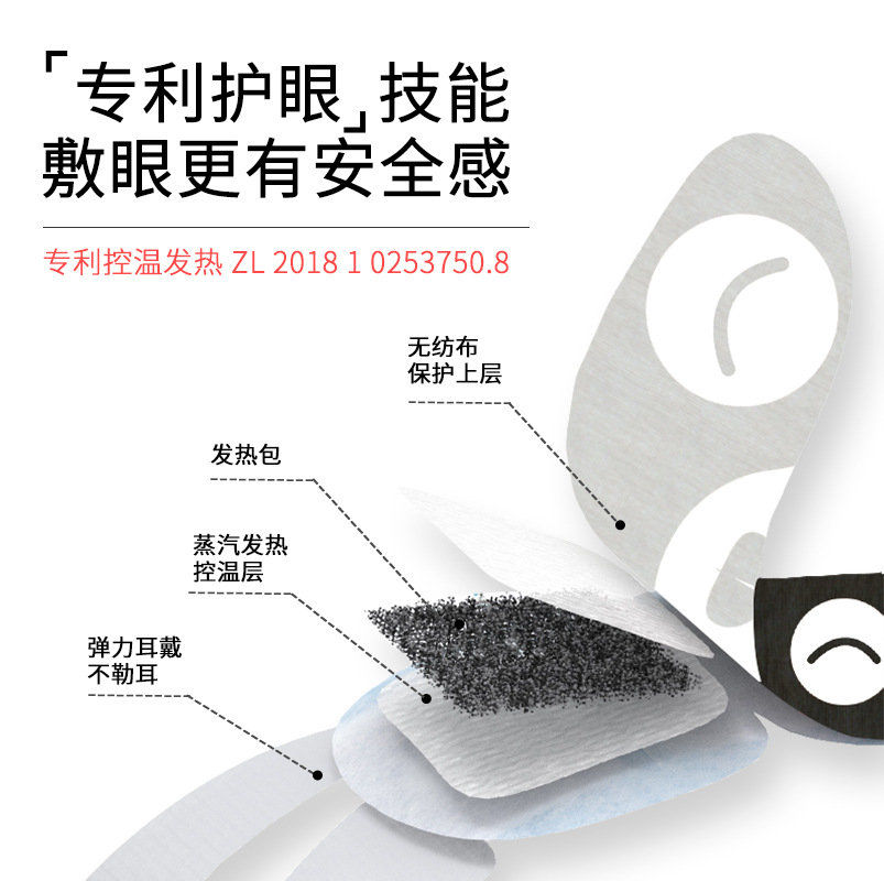 Customized Steam Eye Mask Processing to Relieve Eye Fatigue, Disposable Hot Compress Oem Sleep Eye Mask Oem Factory