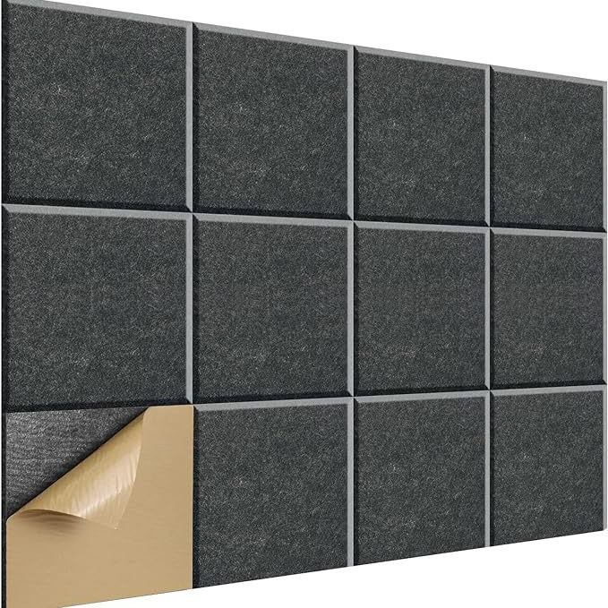 Cross-Border Supply of Square Sound-Absorbing Panels, Felt Panels, Wall Decorative Panels, Cinema Piano Room Silencer Materials, Self-Adhesive Wall Stickers