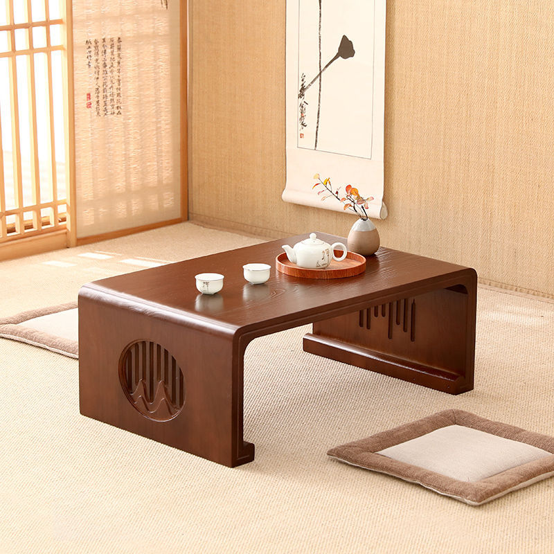 Tatami Coffee Table Bed Small Table Kang Table Solid Wood Bay Window Table Low Table Chinese Style Floor Table National Study Table