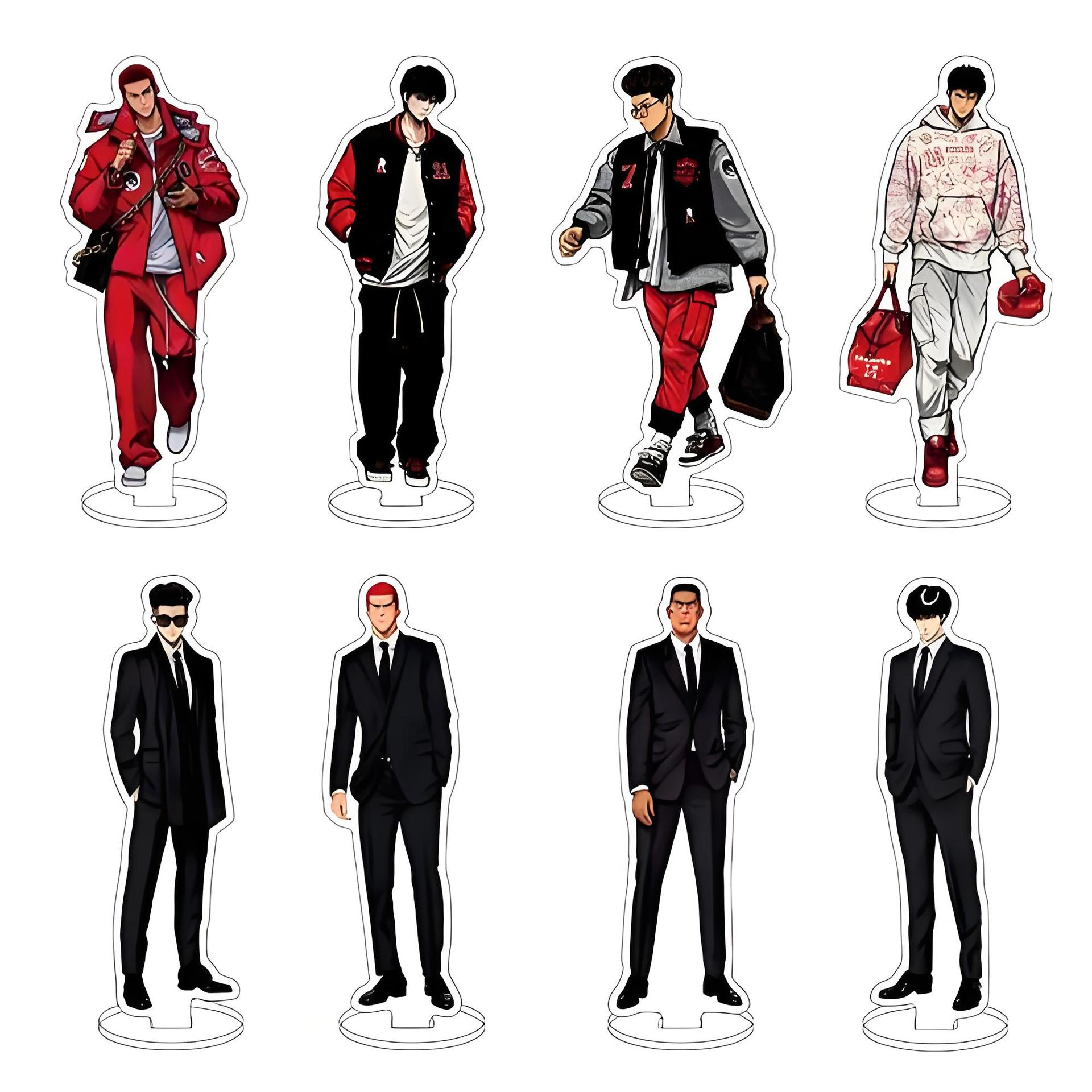 Creative acrylic cute cartoon plug-in various fashionable brand cartoon animation DIY ornaments peripheral processing