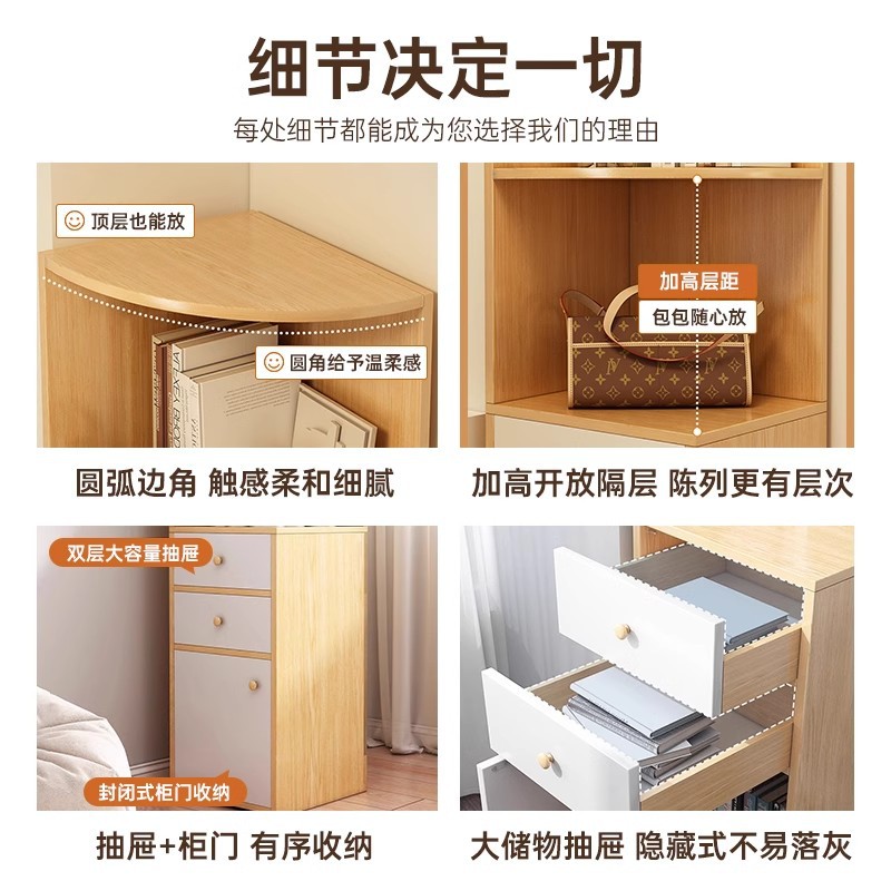 Corner Cabinet Corner Storage Cabinet Bedroom Small Narrow Cabinet Bedside Cabinet Restaurant Corner Storage Rack Living Room Corner Cabinet Corner Cabinet