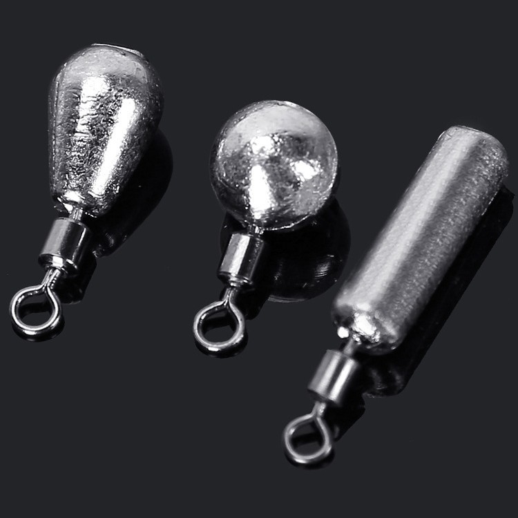 Свободный свинцовый подвес в форме капли для рыбалки