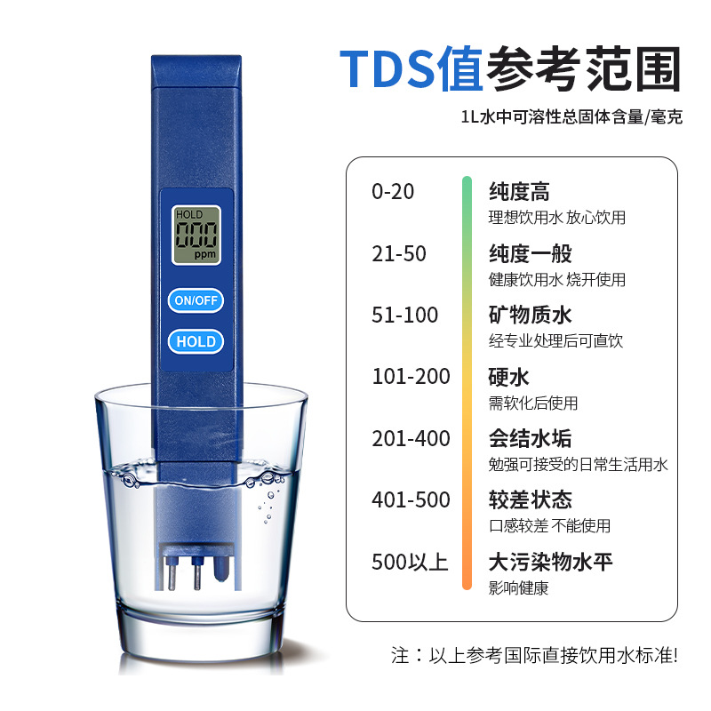 New private model tds pen meter foreign trade quality home water quality test pen stable in stock tds water quality test pen