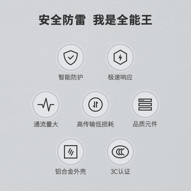 Two-in-one network power lightning protection device video monitoring lightning protection device two-in-one surge protector combination lightning arrester