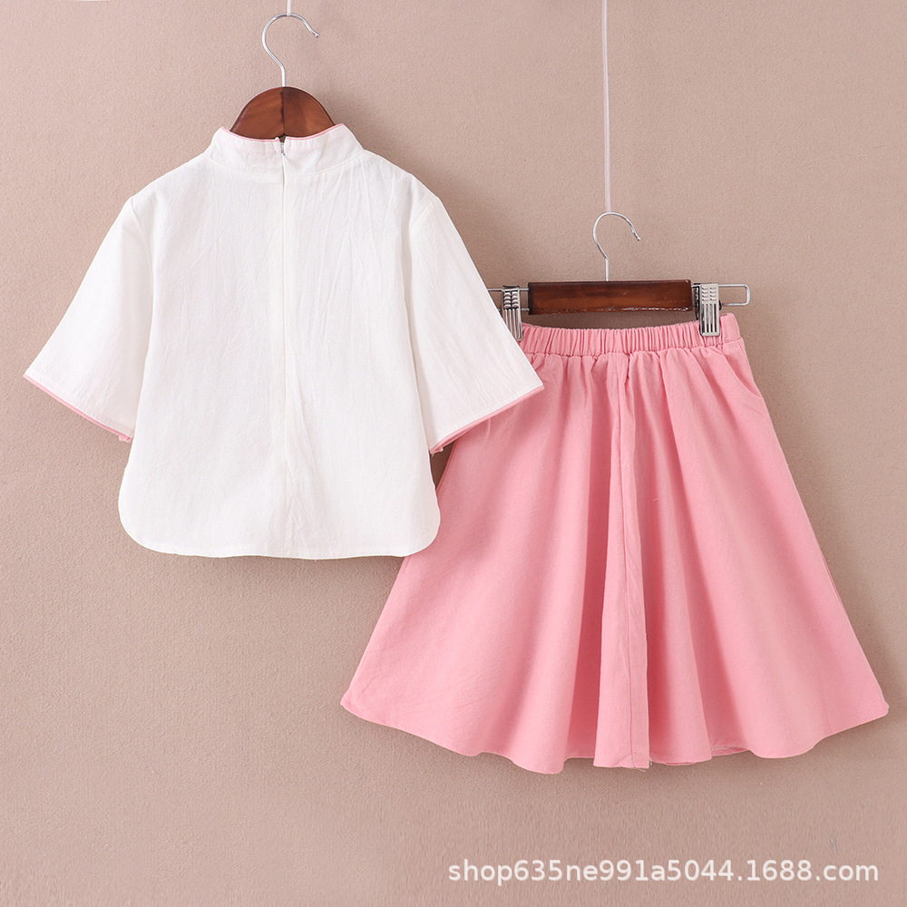 Children's antique Hanfu 3 suit 2025 spring and summer Chinese style boys and girls performance clothing Tang suit performance clothing wholesale