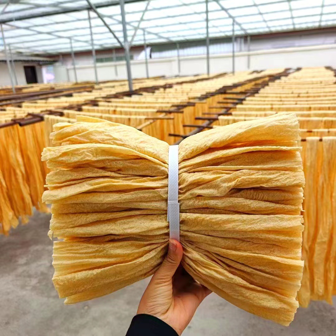Bean skin dried bean curd wholesale run Jianghu restaurant hotpot shop stall bean curd skin source factory bulk bean skin