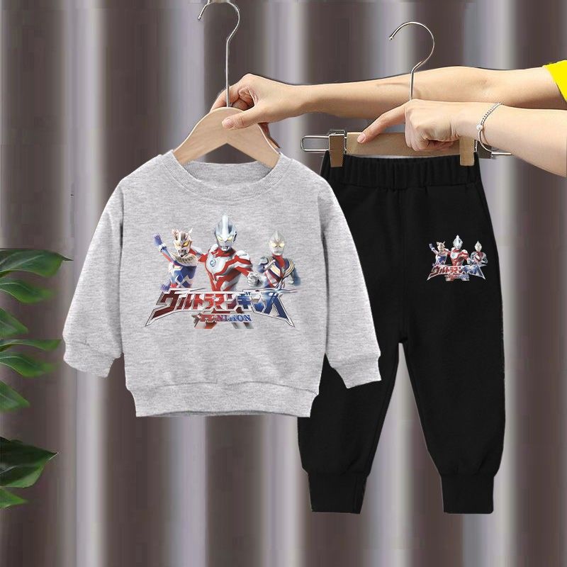 Altman children's clothing boy's spring and autumn sweater suit sports 2023 new western style fashionable children's autumn clothing tide boy