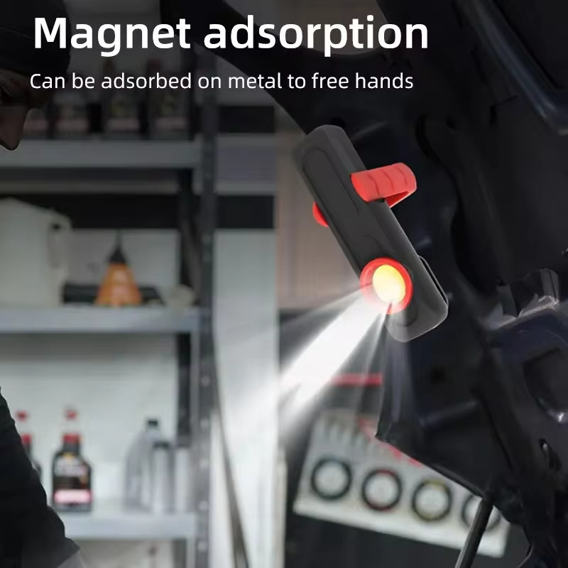 Cross-border explosions car supplies polishing work lamp maintenance beauty patch lamp car magnetic charging LED lamp