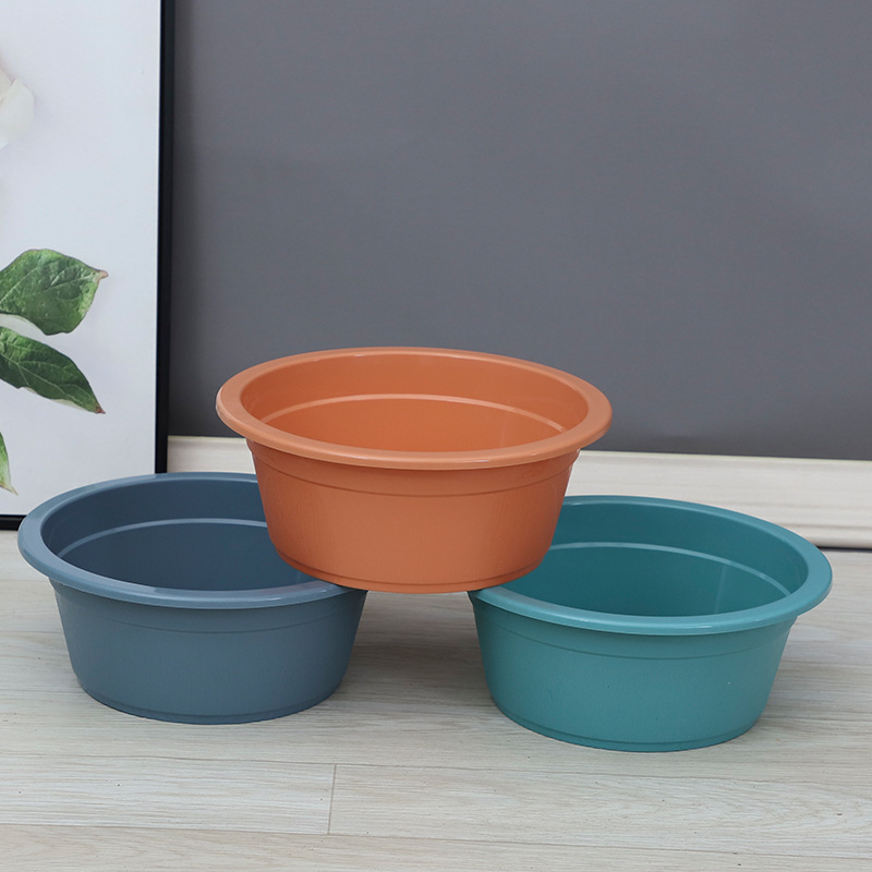 Thickened 30cm plastic washbasin household washbasin advertising basin student dormitory vegetable basin laundry basin foot basin batch