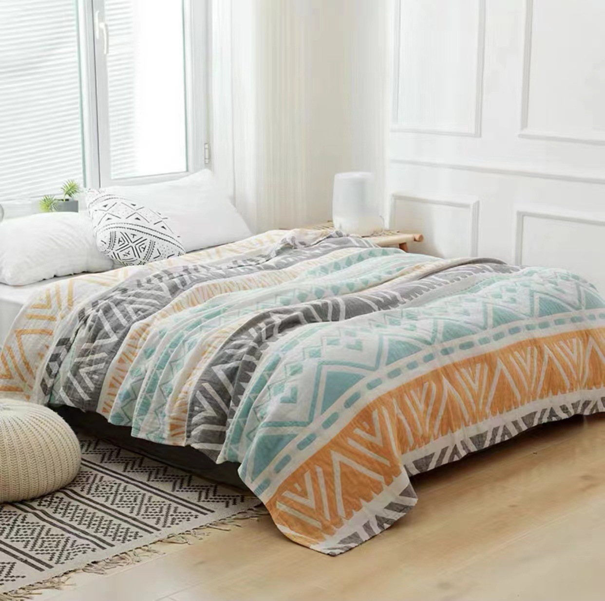 Cotton gauze towel quilt three-layer gauze wash cotton summer cool quilt blanket summer air conditioning quilt a generation of hair