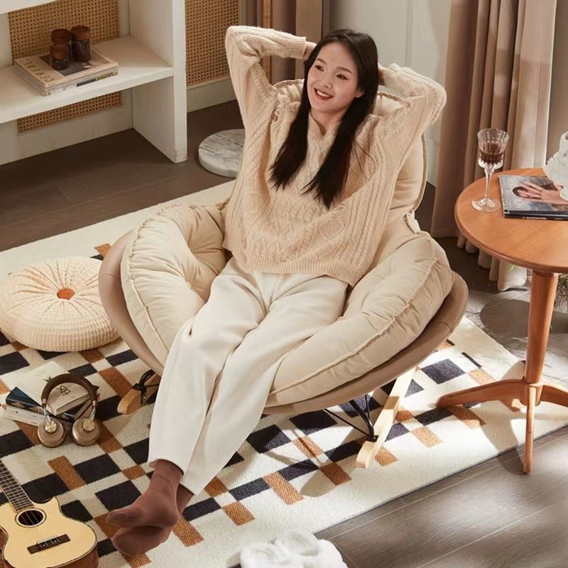 Penguin Rocking Chair Multi-buckle Penguin Rocking Chair Honeycomb Chair Lazy Sofa Nap Rental House Living Room Balcony Rocking Chair