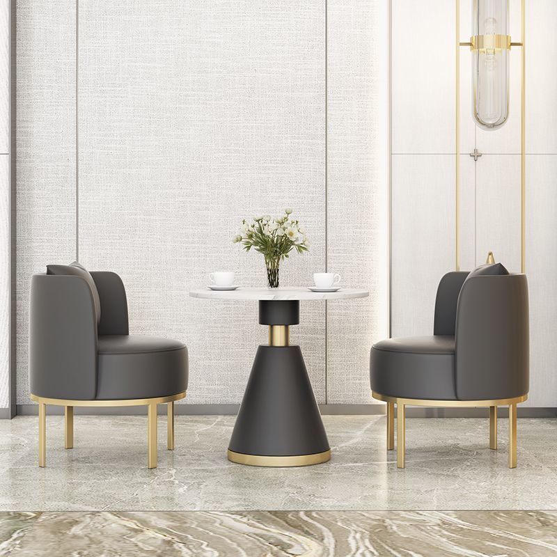 Modern Light Luxury Single Sofa Leisure Hotel Rest Area Business Sales Office Reception Negotiation Table and Chair Combination