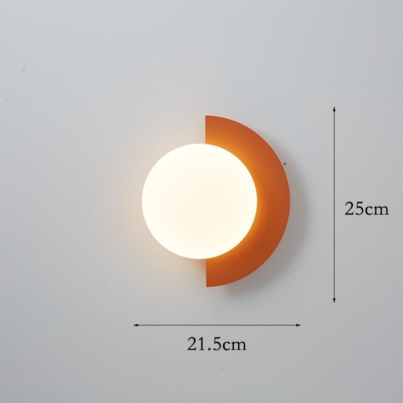 Scandinavian Colorful Macaron Bedside Wall Lamp Bedside Lamp Hanging Wall-Mounted Bedroom Staircase 2025 New Aisle Lamp