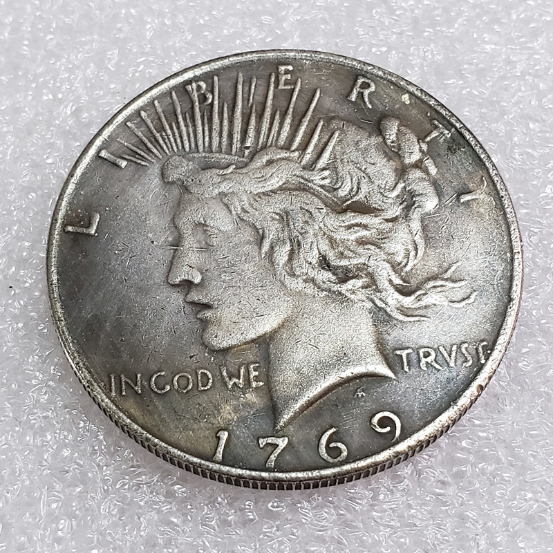 Antique Crafts 12 American Goddess Peace Yuan Foreign Trade Commemorative Coins Silver Dollar