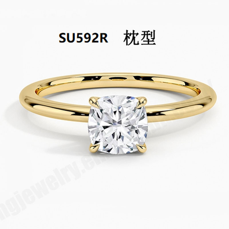 18K Gold Plated Ring Women's Laboratory Cultivated Diamond 1 karat Eagle Claw Wedding Ring Marriage Proposal Diamond Ring Simple Light Luxury