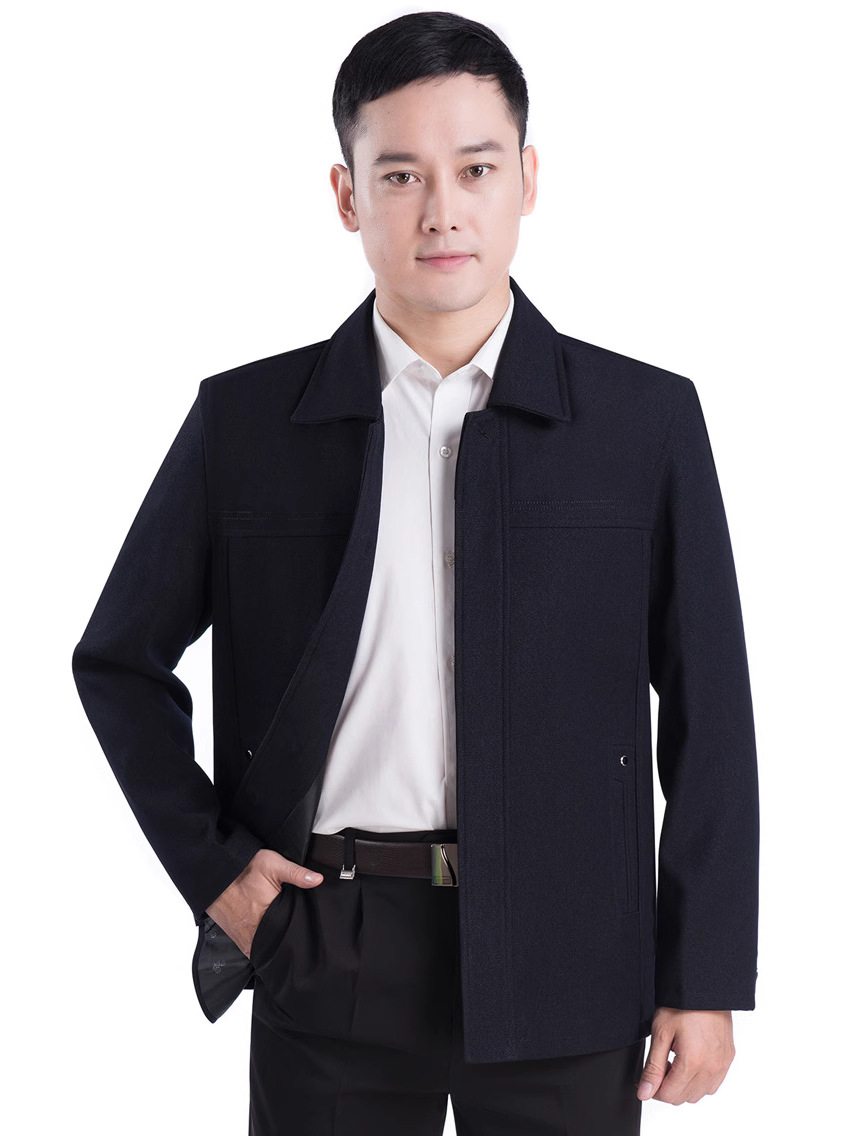 Куртки для мужчин среднего и пожилого возраста весна-осень, повседневные топы, куртки с отложным воротником, одежда для папы, новый китайский стиль