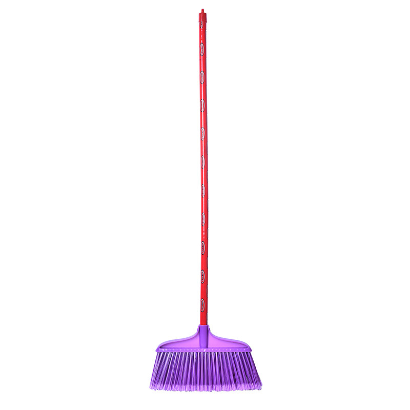 Factory Hard Hair Plastic Broom Single Glue Broom Household Sanitation Sweeping Water Outdoor Broom Wet and Dry Broom