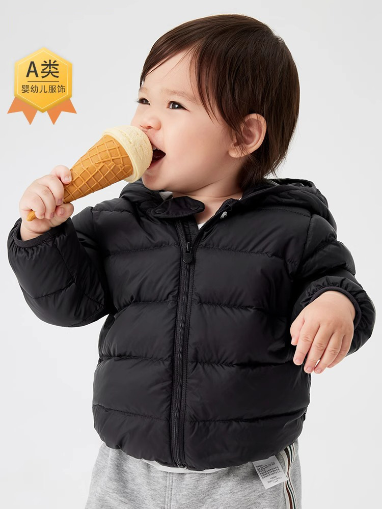 Скидка на детскую пуховку для мальчиков и девочек, легкое утепленное худи, зимняя одежда для детей 2024 года