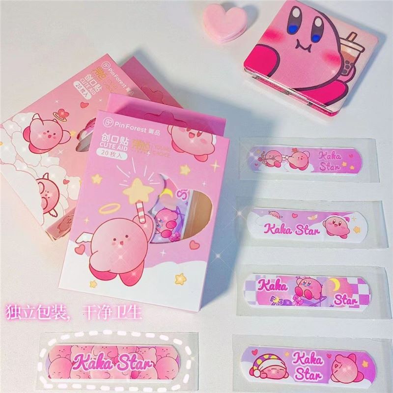 Cute Cartoon Kirby Band-Aid for Girls, Cute and Trendy, Waterproof and Breathable