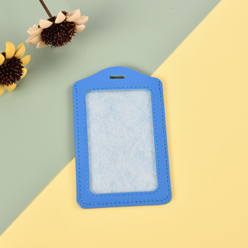 Factory new vertical leather card card set 20% discount card set wholesale custom logo card name bank card set