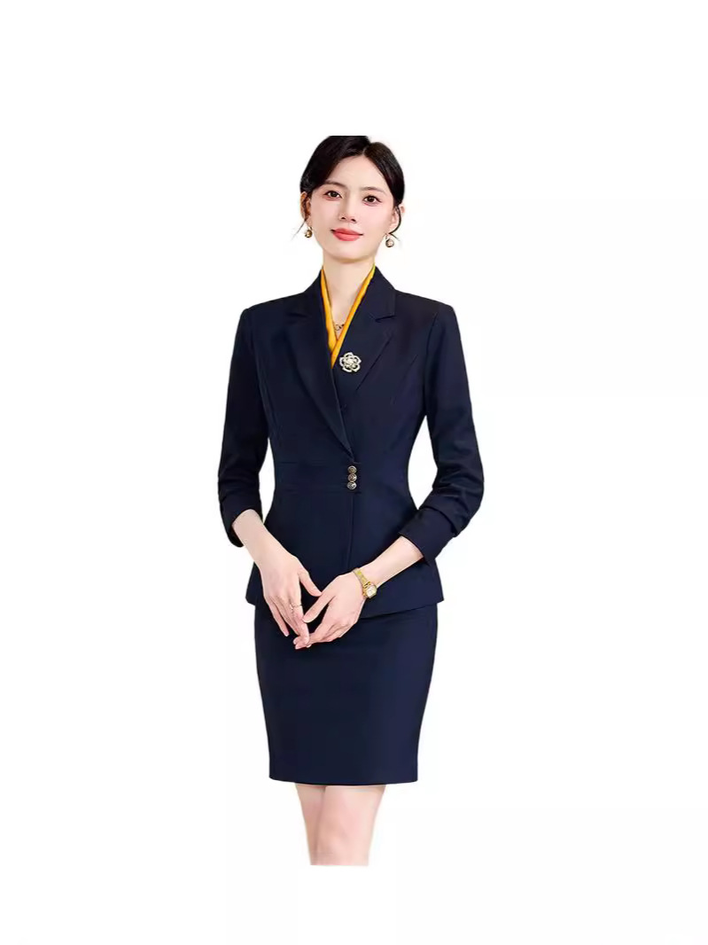 High-end Professional Suit suit Temperament Goddess Fan Jewelry Store Sales Department Hotel Front Desk Work Clothes Workplace Dress