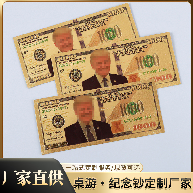Кросс-бордерная красота 1000 богинь, коллекция золотых фольгированных памятных банкнот, подарки, различные золотые фольгированные изделия на заказ